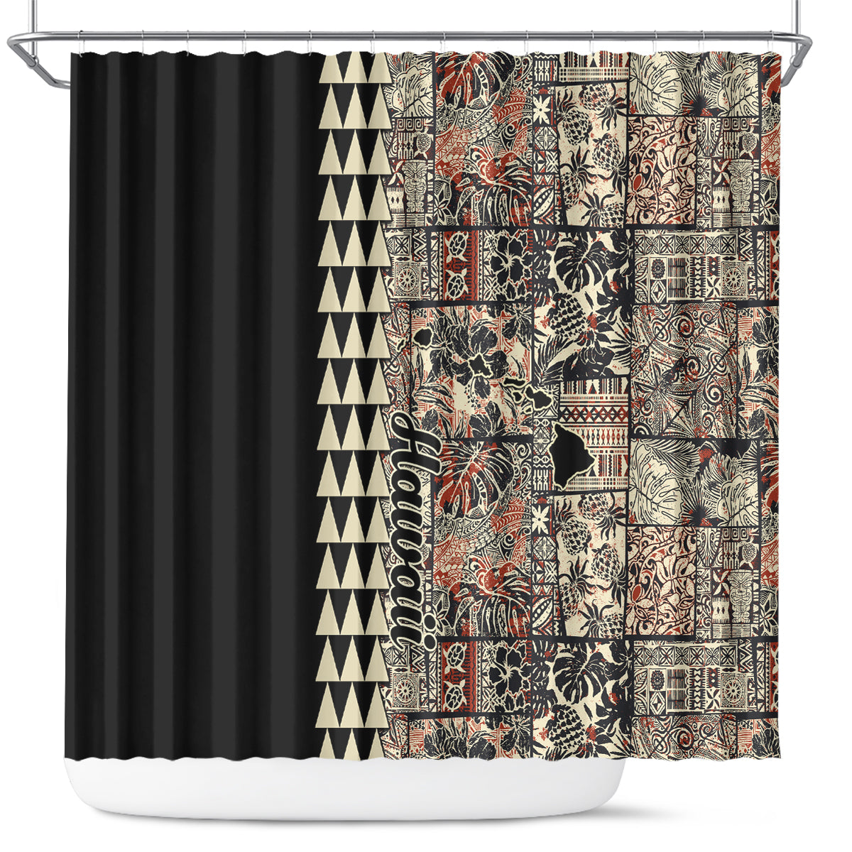 hawaiian-quilt-shower-curtain-hibiscus-kakau-vintage-style