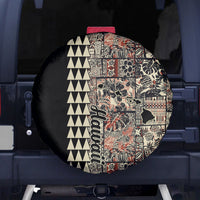 Hawaiian Quilt Spare Tire Cover Hibiscus Kakau Vintage Style - Wonder Print Shop