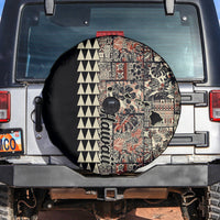 Hawaiian Quilt Spare Tire Cover Hibiscus Kakau Vintage Style - Wonder Print Shop