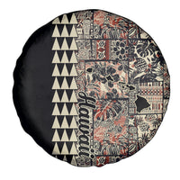 Hawaiian Quilt Spare Tire Cover Hibiscus Kakau Vintage Style - Wonder Print Shop