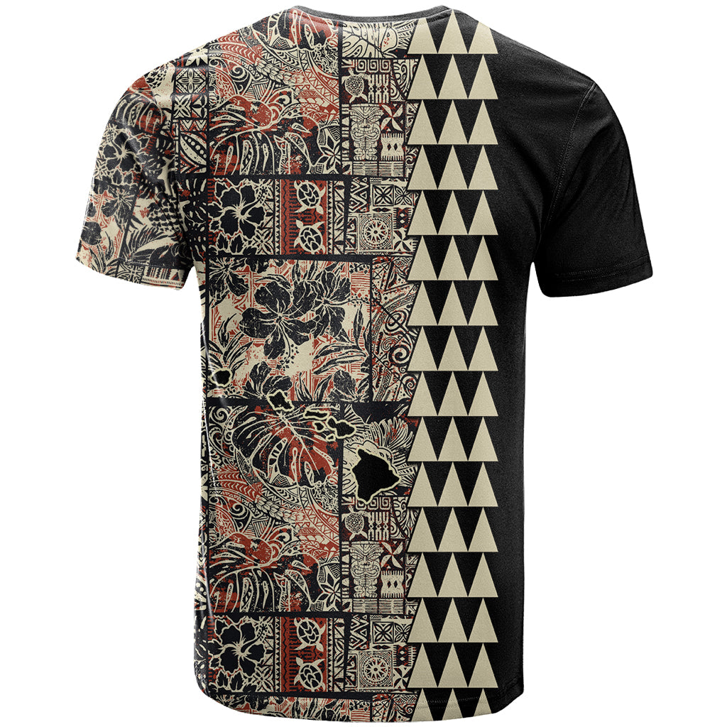 Hawaiian Quilt T Shirt Hibiscus Kakau Vintage Style - Wonder Print Shop