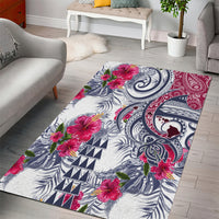 Hawaii Kakau Mix Paisley Pattern Area Rug Polynesian Tropical Unique Style - Wonder Print Shop