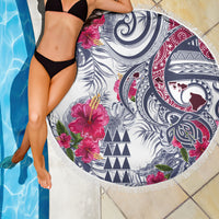 Hawaii Kakau Mix Paisley Pattern Beach Blanket Polynesian Tropical Unique Style - Wonder Print Shop