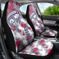 Hawaii Kakau Mix Paisley Pattern Car Seat Cover Polynesian Tropical Unique Style - Wonder Print Shop