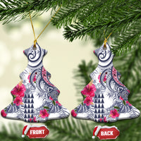 Hawaii Kakau Mix Paisley Pattern Ceramic Ornament Polynesian Tropical Unique Style - Wonder Print Shop