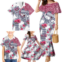 Hawaii Kakau Mix Paisley Pattern Family Matching Mermaid Dress and Hawaiian Shirt Polynesian Tropical Unique Style - Wonder Print Shop