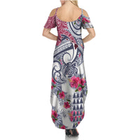 Hawaii Kakau Mix Paisley Pattern Family Matching Summer Maxi Dress and Hawaiian Shirt Polynesian Tropical Unique Style - Wonder Print Shop