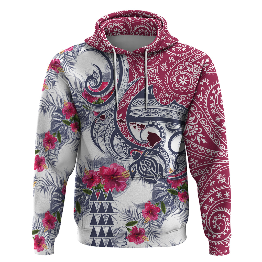 Hawaii Kakau Mix Paisley Pattern Hoodie Polynesian Tropical Unique Style - Wonder Print Shop