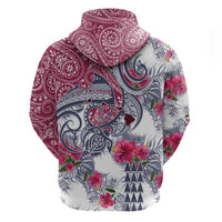 Hawaii Kakau Mix Paisley Pattern Hoodie Polynesian Tropical Unique Style - Wonder Print Shop