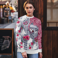 Hawaii Kakau Mix Paisley Pattern Ugly Christmas Sweater Polynesian Tropical Unique Style - Wonder Print Shop