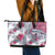Hawaii Kakau Mix Paisley Pattern Leather Tote Bag Polynesian Tropical Unique Style - Wonder Print Shop