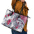 Hawaii Kakau Mix Paisley Pattern Leather Tote Bag Polynesian Tropical Unique Style - Wonder Print Shop