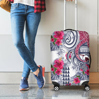 Hawaii Kakau Mix Paisley Pattern Luggage Cover Polynesian Tropical Unique Style - Wonder Print Shop