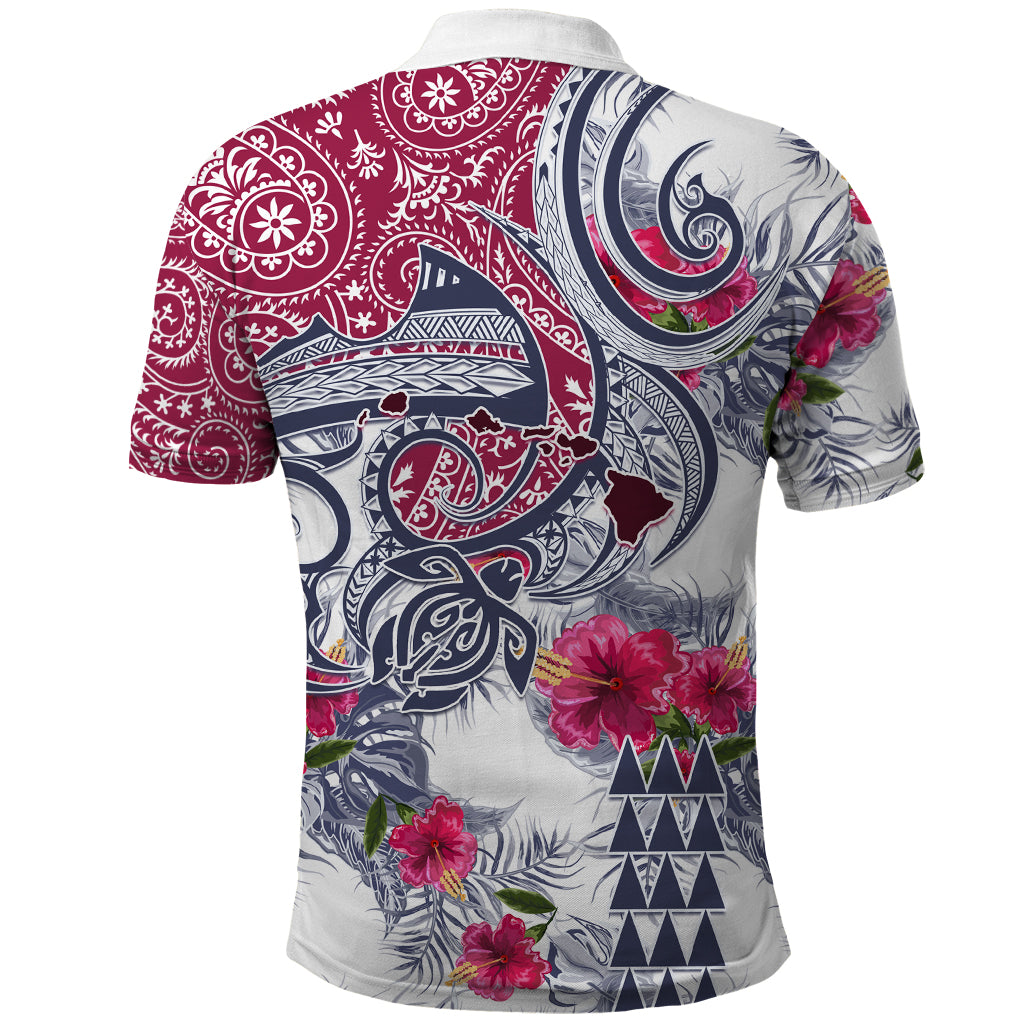 Hawaii Kakau Mix Paisley Pattern Polo Shirt Polynesian Tropical Unique Style - Wonder Print Shop