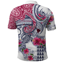 Hawaii Kakau Mix Paisley Pattern Polo Shirt Polynesian Tropical Unique Style - Wonder Print Shop