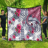Hawaii Kakau Mix Paisley Pattern Quilt Polynesian Tropical Unique Style - Wonder Print Shop
