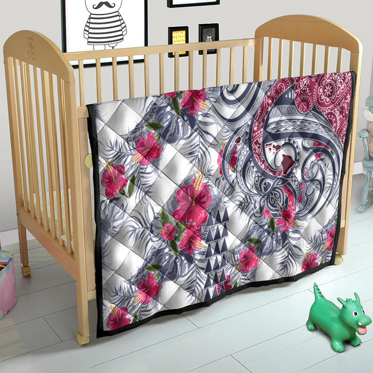 Hawaii Kakau Mix Paisley Pattern Quilt Polynesian Tropical Unique Style - Wonder Print Shop