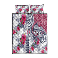 Hawaii Kakau Mix Paisley Pattern Quilt Bed Set Polynesian Tropical Unique Style - Wonder Print Shop