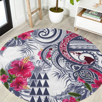 hawaii-kakau-mix-paisley-pattern-round-carpet-polynesian-tropical-unique-style