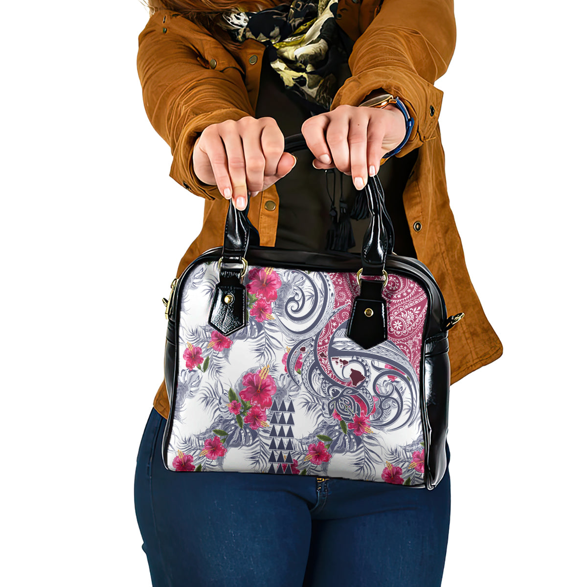 hawaii-kakau-mix-paisley-pattern-shoulder-handbag-polynesian-tropical-unique-style