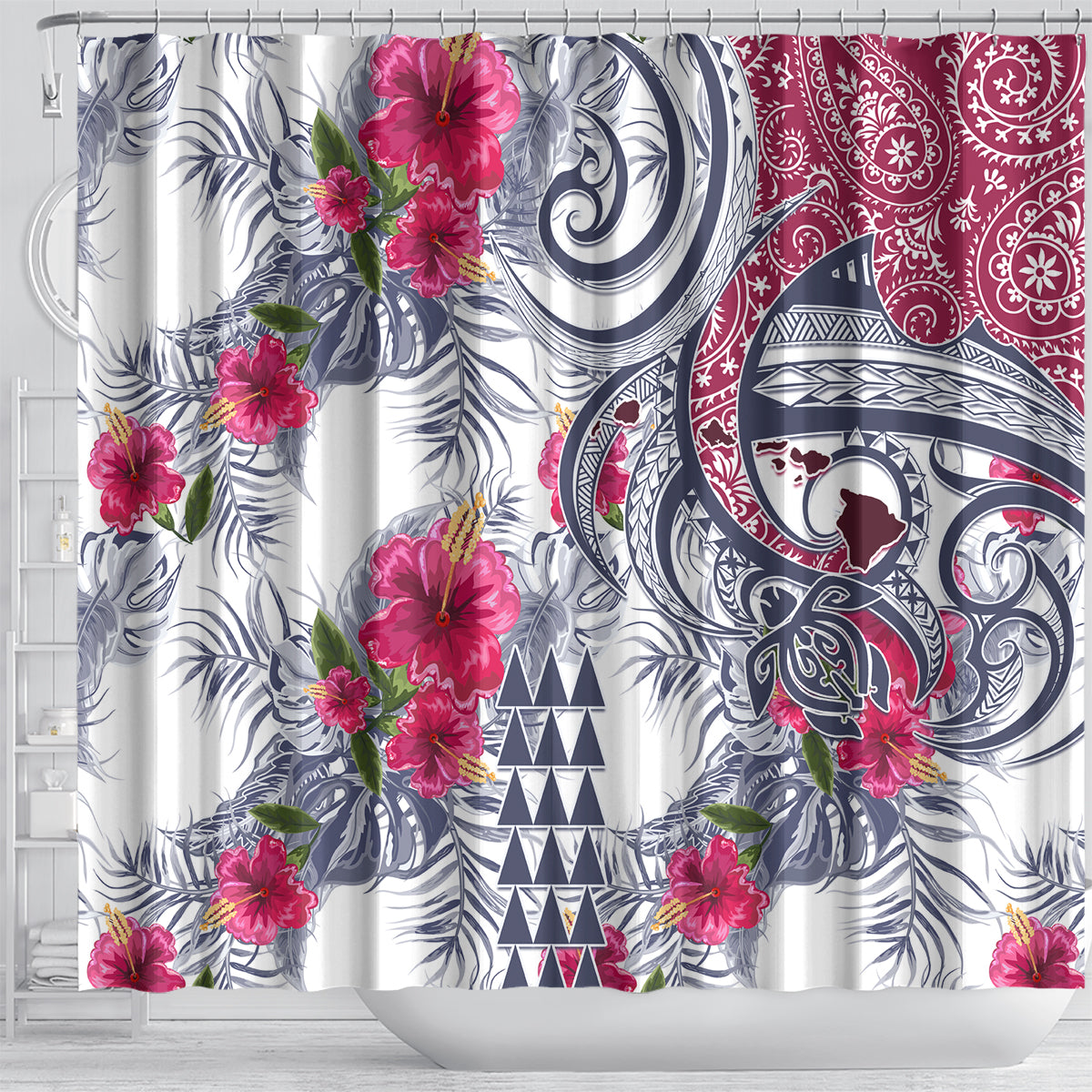 hawaii-kakau-mix-paisley-pattern-shower-curtain-polynesian-tropical-unique-style