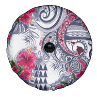 Hawaii Kakau Mix Paisley Pattern Spare Tire Cover Polynesian Tropical Unique Style - Wonder Print Shop