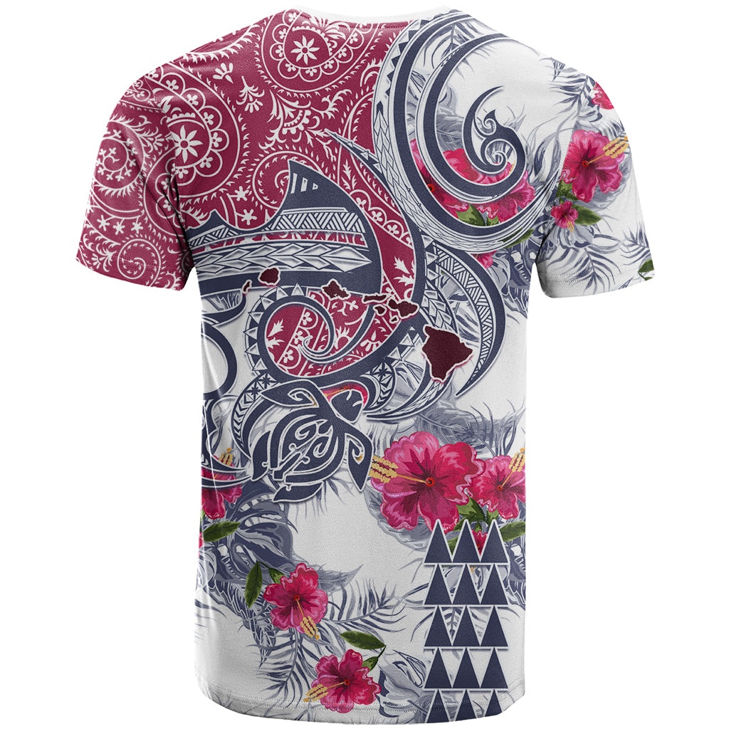 Hawaii Kakau Mix Paisley Pattern T Shirt Polynesian Tropical Unique Style - Wonder Print Shop