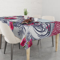 Hawaii Kakau Mix Paisley Pattern Tablecloth Polynesian Tropical Unique Style - Wonder Print Shop
