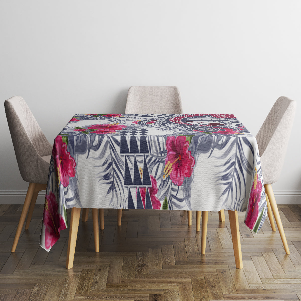 Hawaii Kakau Mix Paisley Pattern Tablecloth Polynesian Tropical Unique Style - Wonder Print Shop