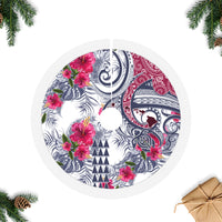 Hawaii Kakau Mix Paisley Pattern Tree Skirt Polynesian Tropical Unique Style - Wonder Print Shop