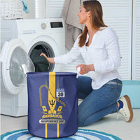 Barbados 30th November Laundry Basket Independence Day Flag Map - Wonder Print Shop