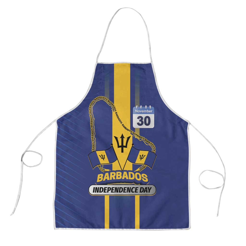 Barbados 30th November Apron Independence Day Flag Map - Wonder Print Shop