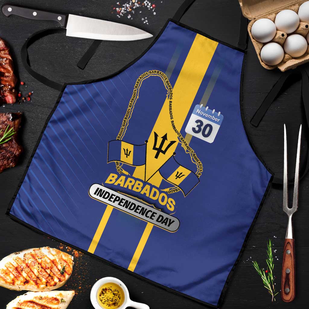 Barbados 30th November Apron Independence Day Flag Map - Wonder Print Shop