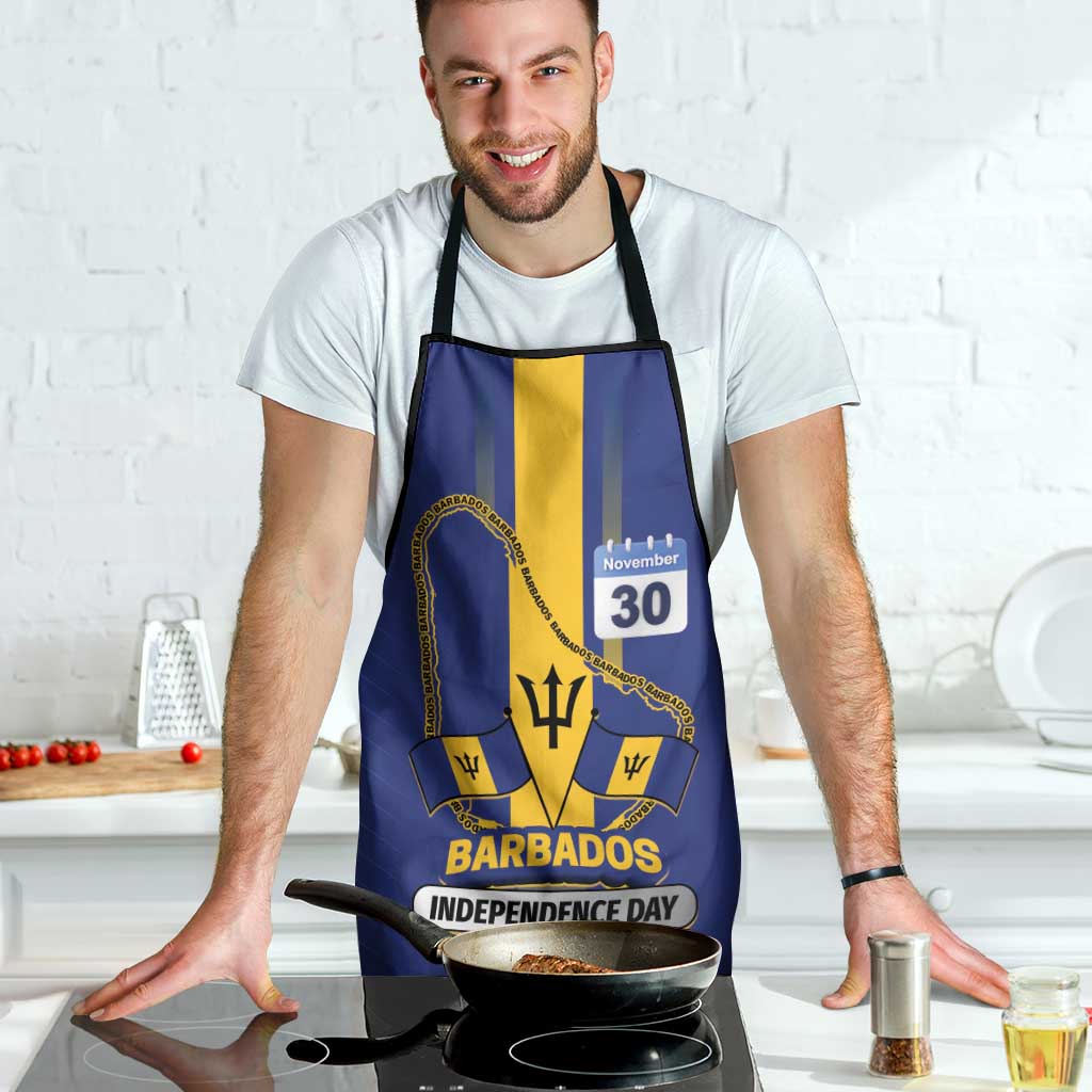 Barbados 30th November Apron Independence Day Flag Map - Wonder Print Shop