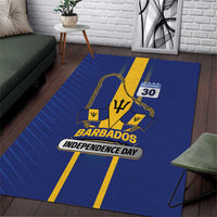 Barbados 30th November Area Rug Independence Day Flag Map - Wonder Print Shop