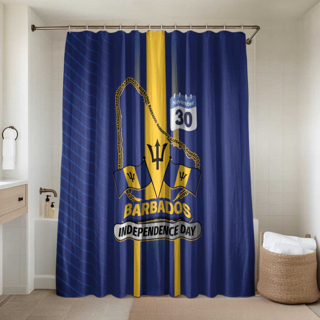 Barbados 30th November Bathroom Set Independence Day Flag Map - Wonder Print Shop
