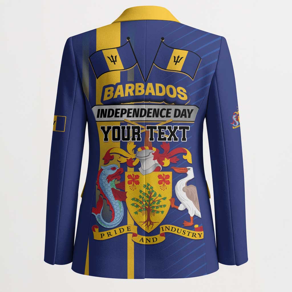 Personalized Barbados 30th November Blazer Independence Day Flag Map - Wonder Print Shop