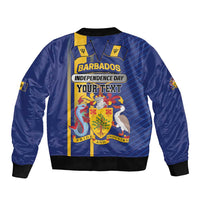 Personalized Barbados 30th November Bomber Jacket Independence Day Flag Map - Wonder Print Shop