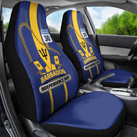 Barbados 30th November Car Seat Cover Independence Day Flag Map - Wonder Print Shop