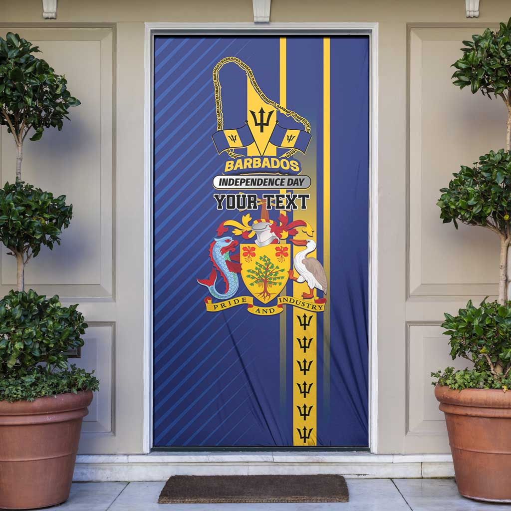 Personalized Barbados 30th November Door Cover Independence Day Flag Map - Wonder Print Shop