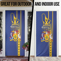 Personalized Barbados 30th November Door Cover Independence Day Flag Map - Wonder Print Shop