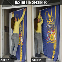 Personalized Barbados 30th November Door Cover Independence Day Flag Map - Wonder Print Shop