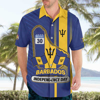 Personalized Barbados 30th November Hawaiian Shirt Independence Day Flag Map - Wonder Print Shop