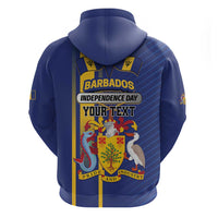 Personalized Barbados 30th November Hoodie Independence Day Flag Map - Wonder Print Shop