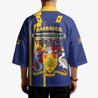 Personalized Barbados 30th November Kimono Independence Day Flag Map - Wonder Print Shop