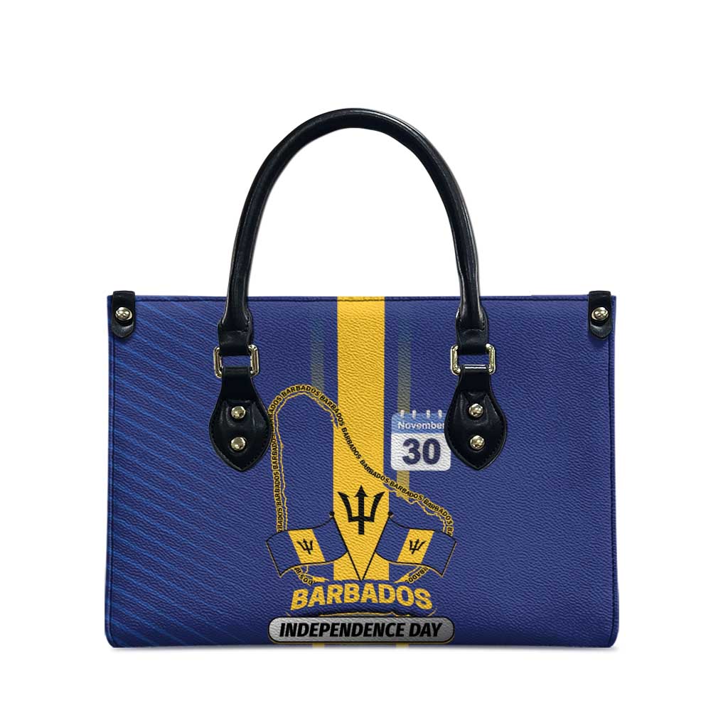 Barbados 30th November Leather Bag Independence Day Flag Map - Wonder Print Shop