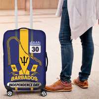 Barbados 30th November Luggage Cover Independence Day Flag Map - Wonder Print Shop
