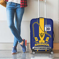 Barbados 30th November Luggage Cover Independence Day Flag Map - Wonder Print Shop