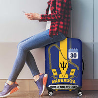 Barbados 30th November Luggage Cover Independence Day Flag Map - Wonder Print Shop