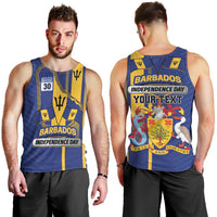 Personalized Barbados 30th November Men Tank Top Independence Day Flag Map - Wonder Print Shop